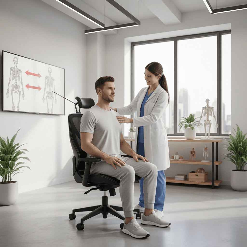 صحیح نشستن برای درمان قوز